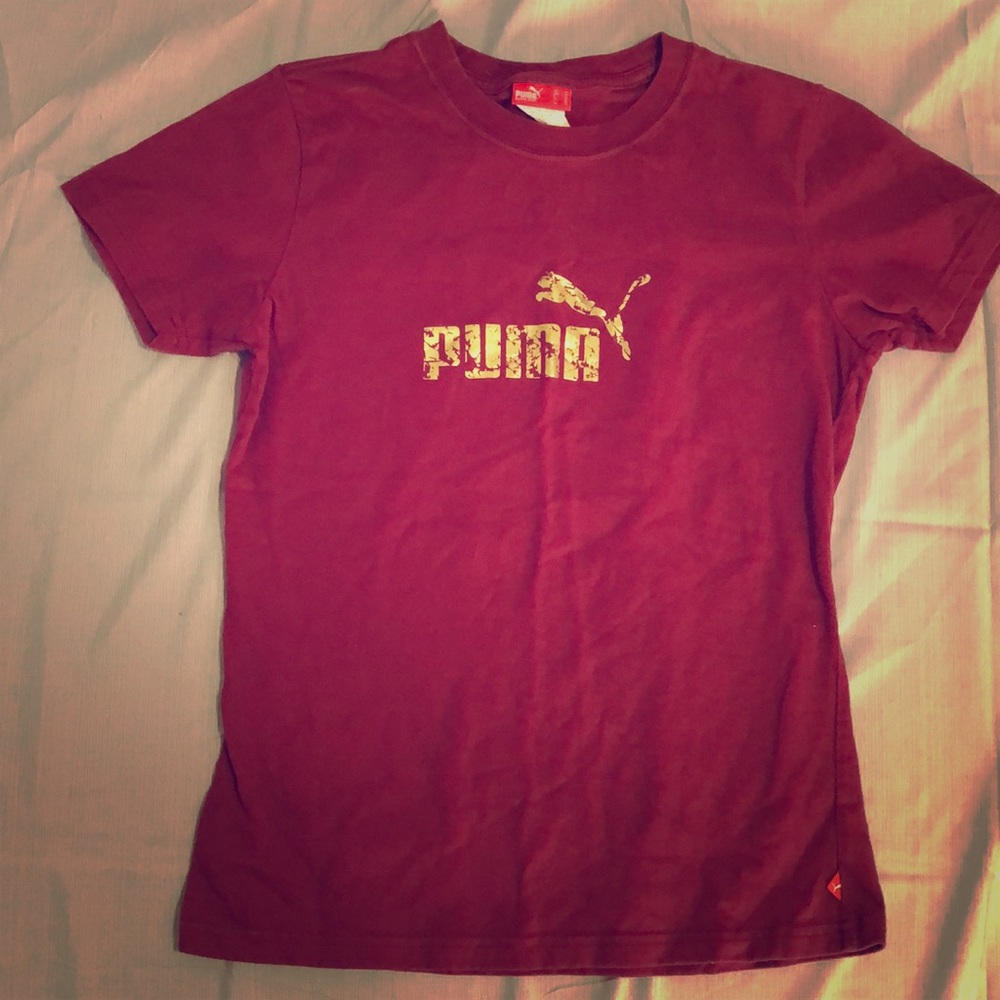 Puma Red Short Sleeve T-Shirt